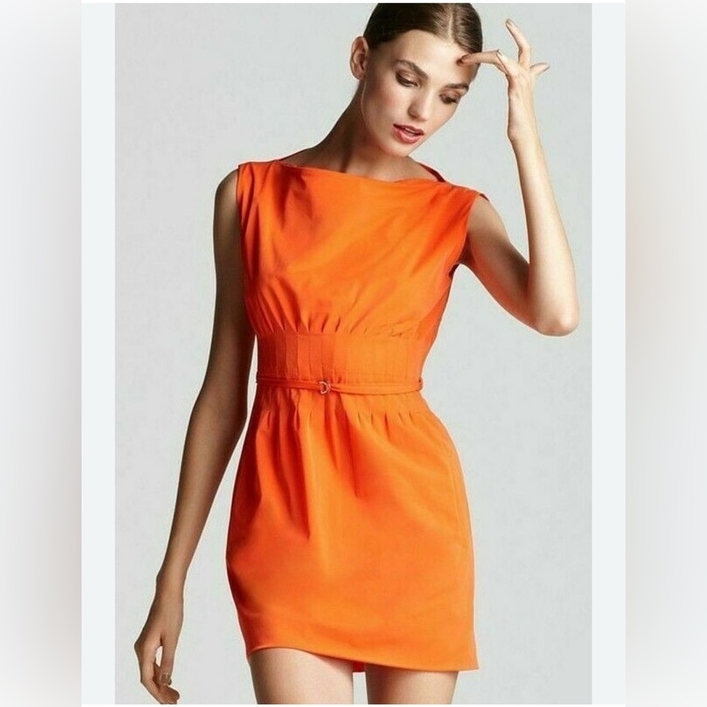 Diane Von Furstenberg Seira flame orange Dress. Size 12 No belt